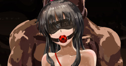 Mikan was also captured by a bad person and tied up