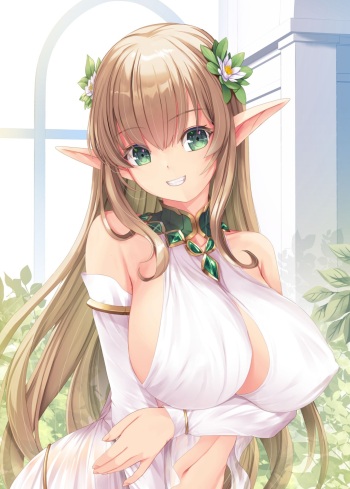 透ける巨乳エルフちゃん 1~2 cover