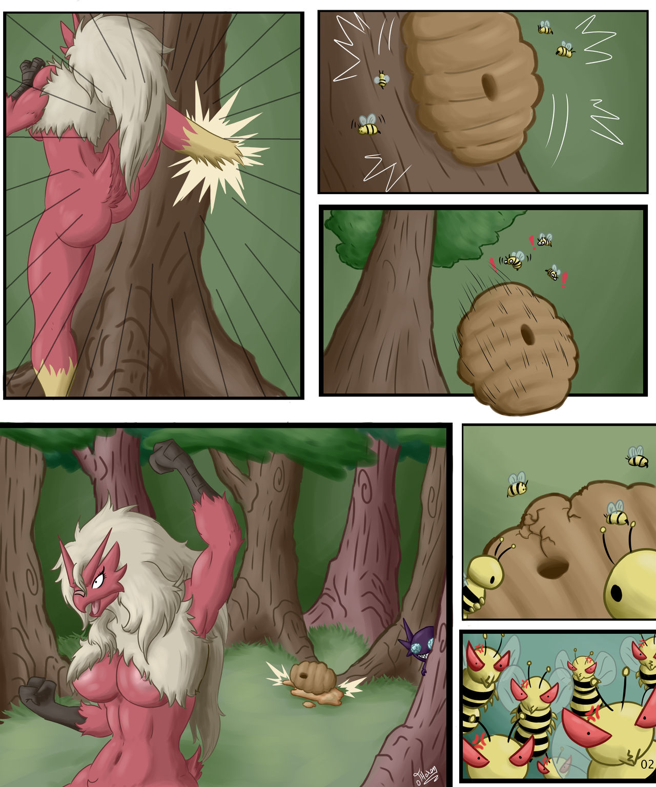 Blaziken attacked by angry bees page 2 full