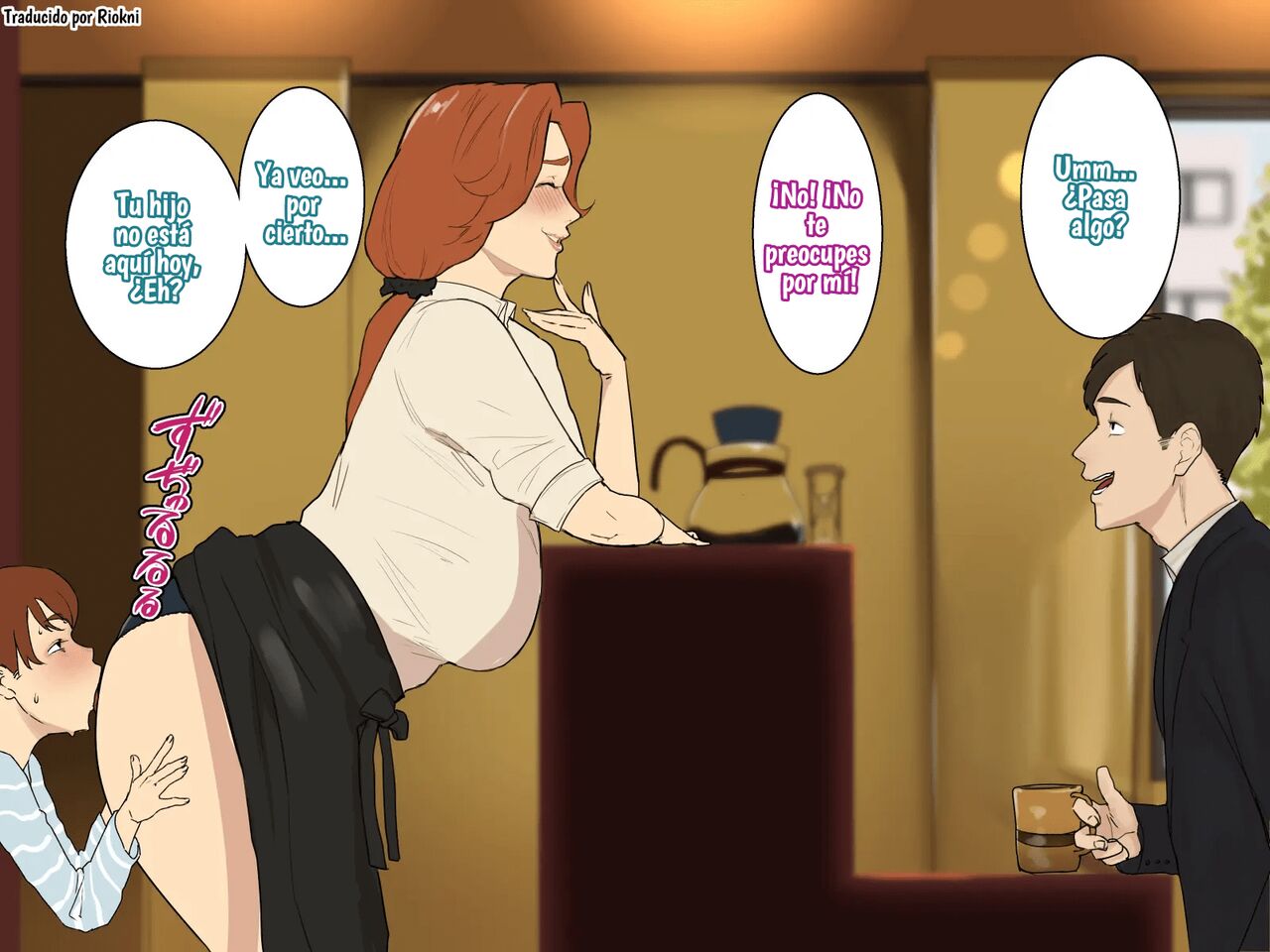 Coffee Shop Manager Every Day Son's Sexual Processing Hole #1 page 10 full