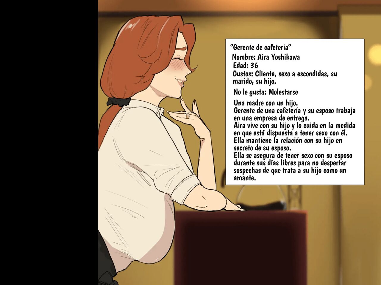 Coffee Shop Manager Every Day Son's Sexual Processing Hole #1 page 4 full