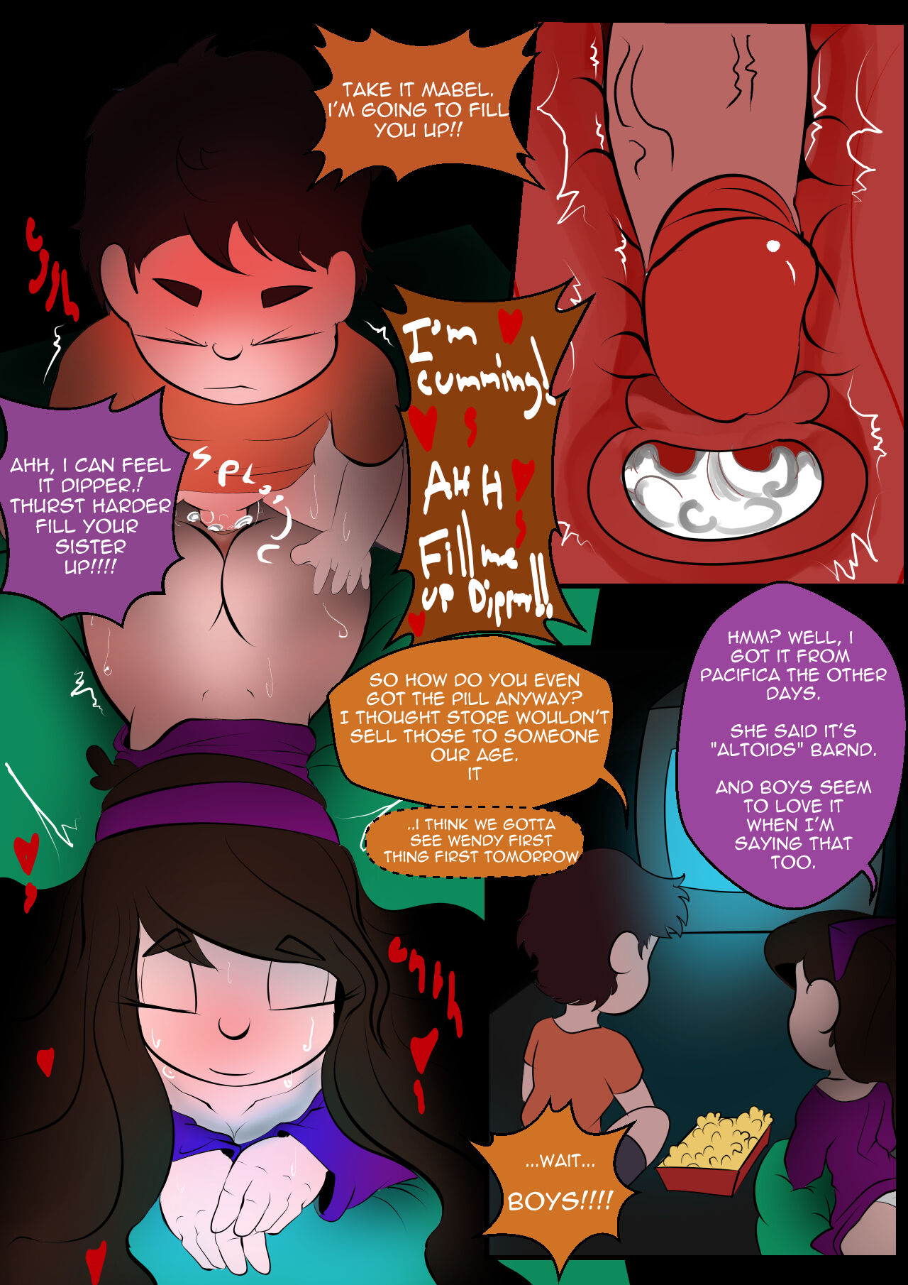 Gravity Fall "Night with Mabel" page 5 full