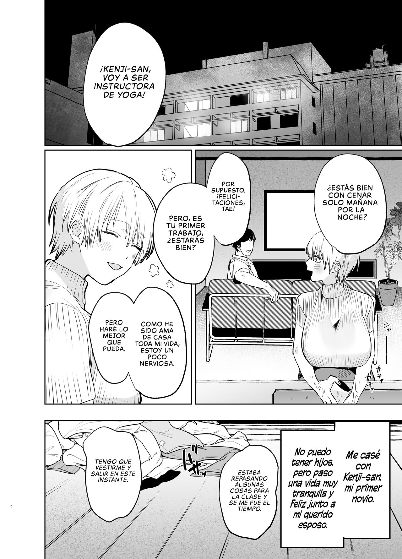 Shakaijin Keiken 0 no Hitozuma ga Yoga Instructor ni Nattara Netorareta Hanashi | La Historia Sobre cómo una Mujer Casada sin Experiencia Laboral se volvió Infiel cuándo se Convirtió en Instructora de Yoga page 3 full