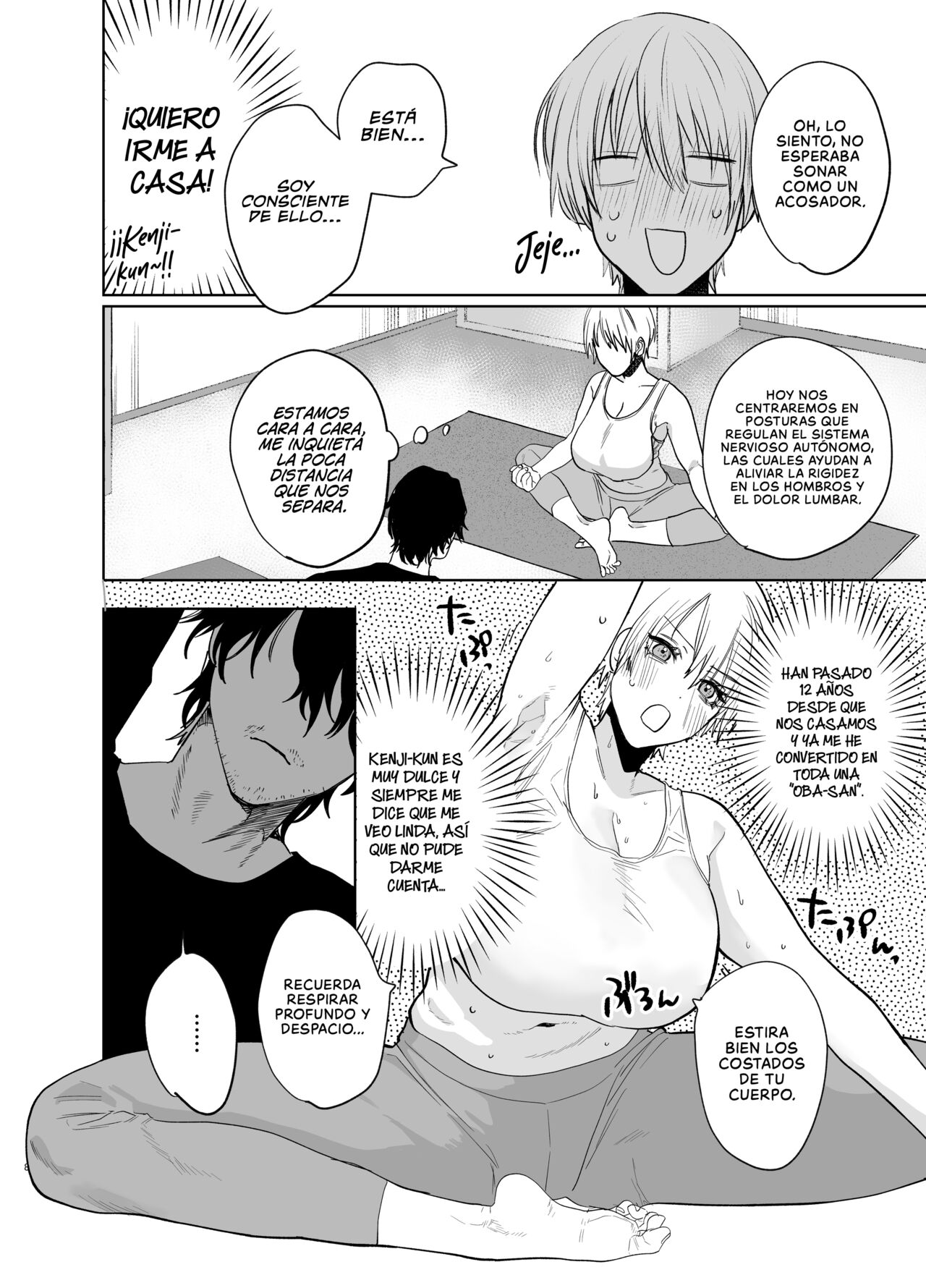 Shakaijin Keiken 0 no Hitozuma ga Yoga Instructor ni Nattara Netorareta Hanashi | La Historia Sobre cómo una Mujer Casada sin Experiencia Laboral se volvió Infiel cuándo se Convirtió en Instructora de Yoga page 7 full