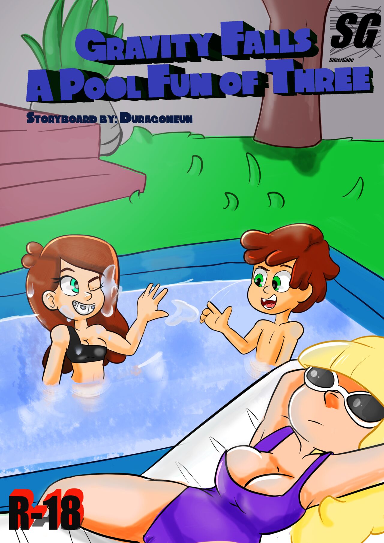 A Pool fun of Three page 1 full