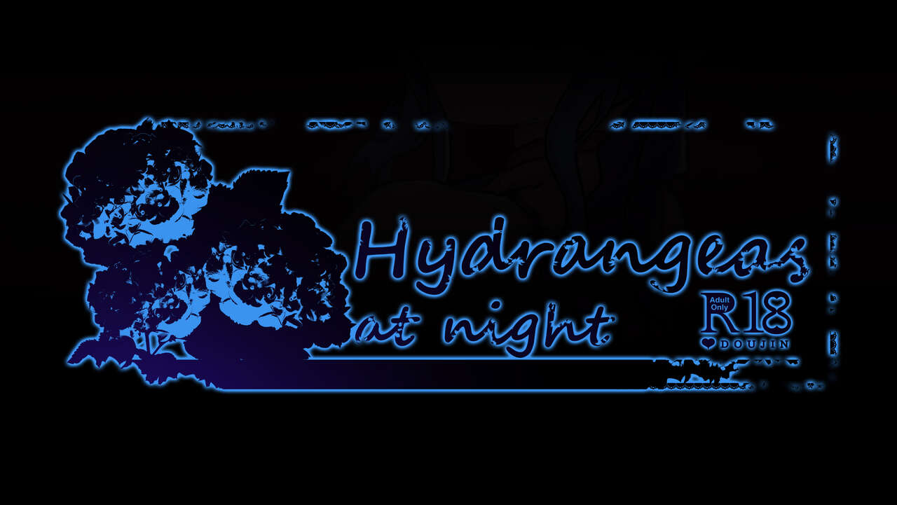 Hydrangeas at night page 1 full