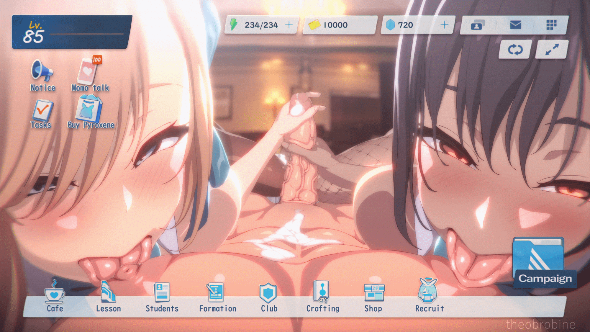 Asuna×Karin Nipple Licking Hand Job page 9 full