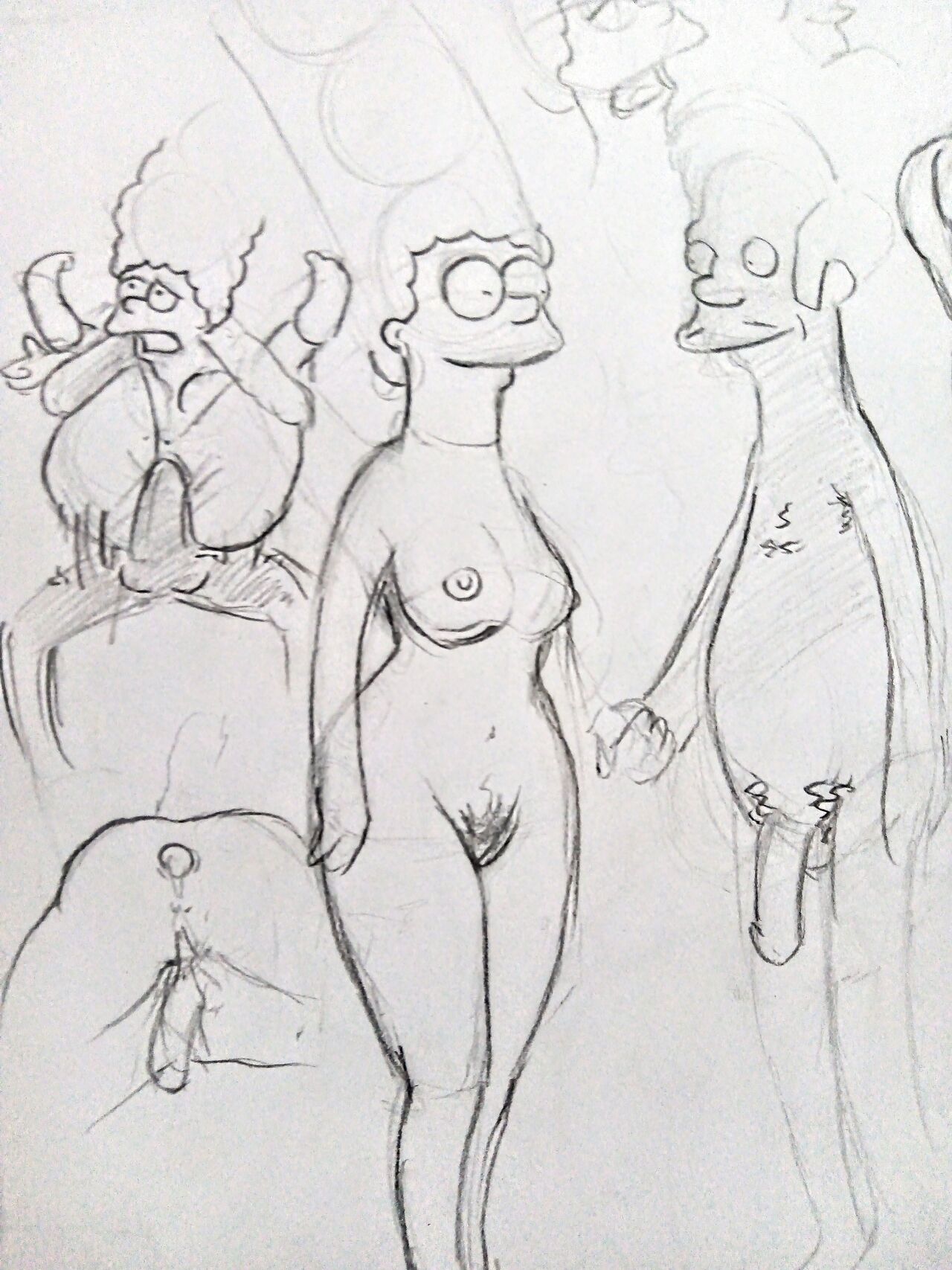 Marge Simpson con Nelson y Bart page 2 full