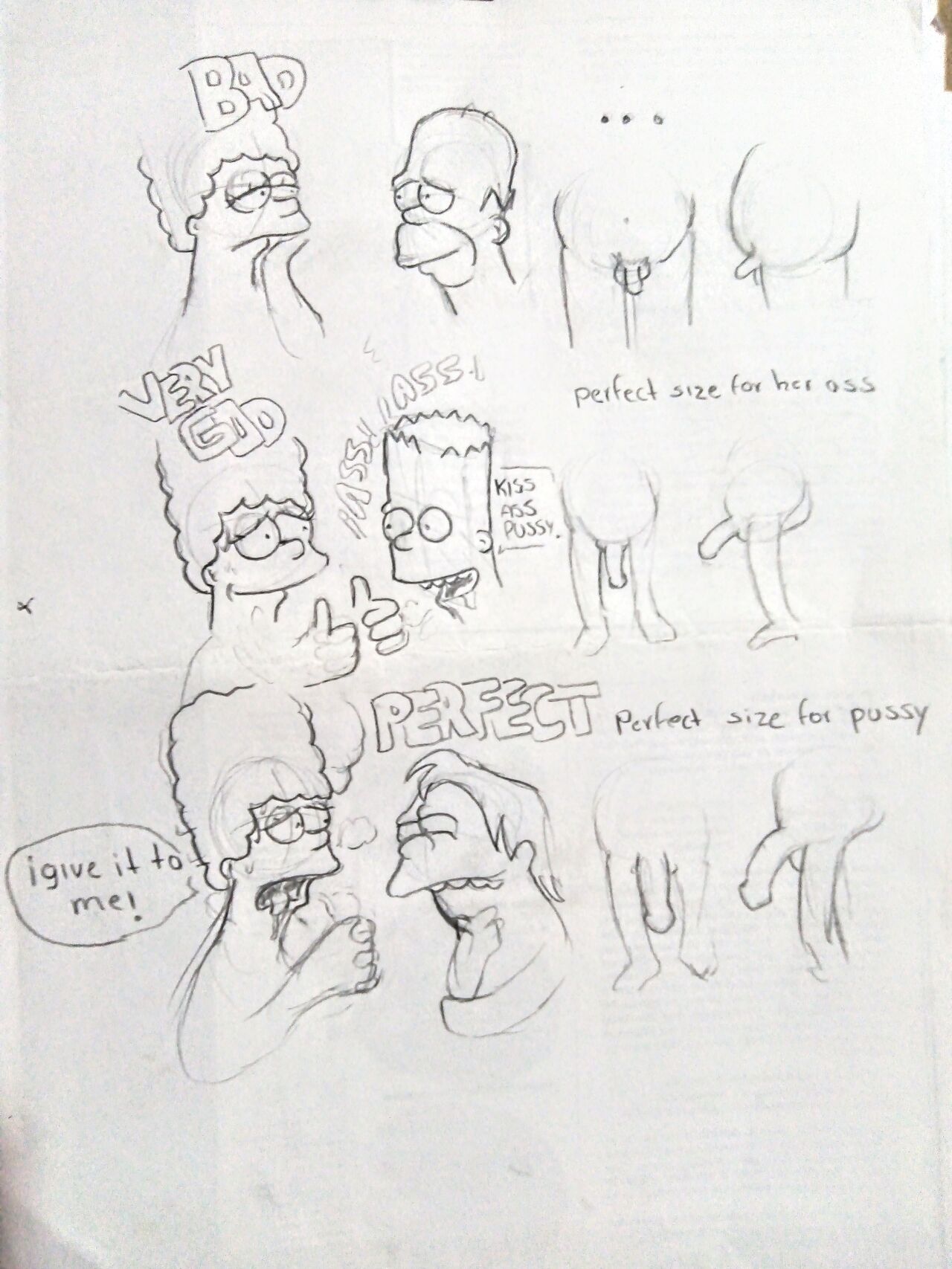 Marge Simpson con Nelson y Bart page 5 full