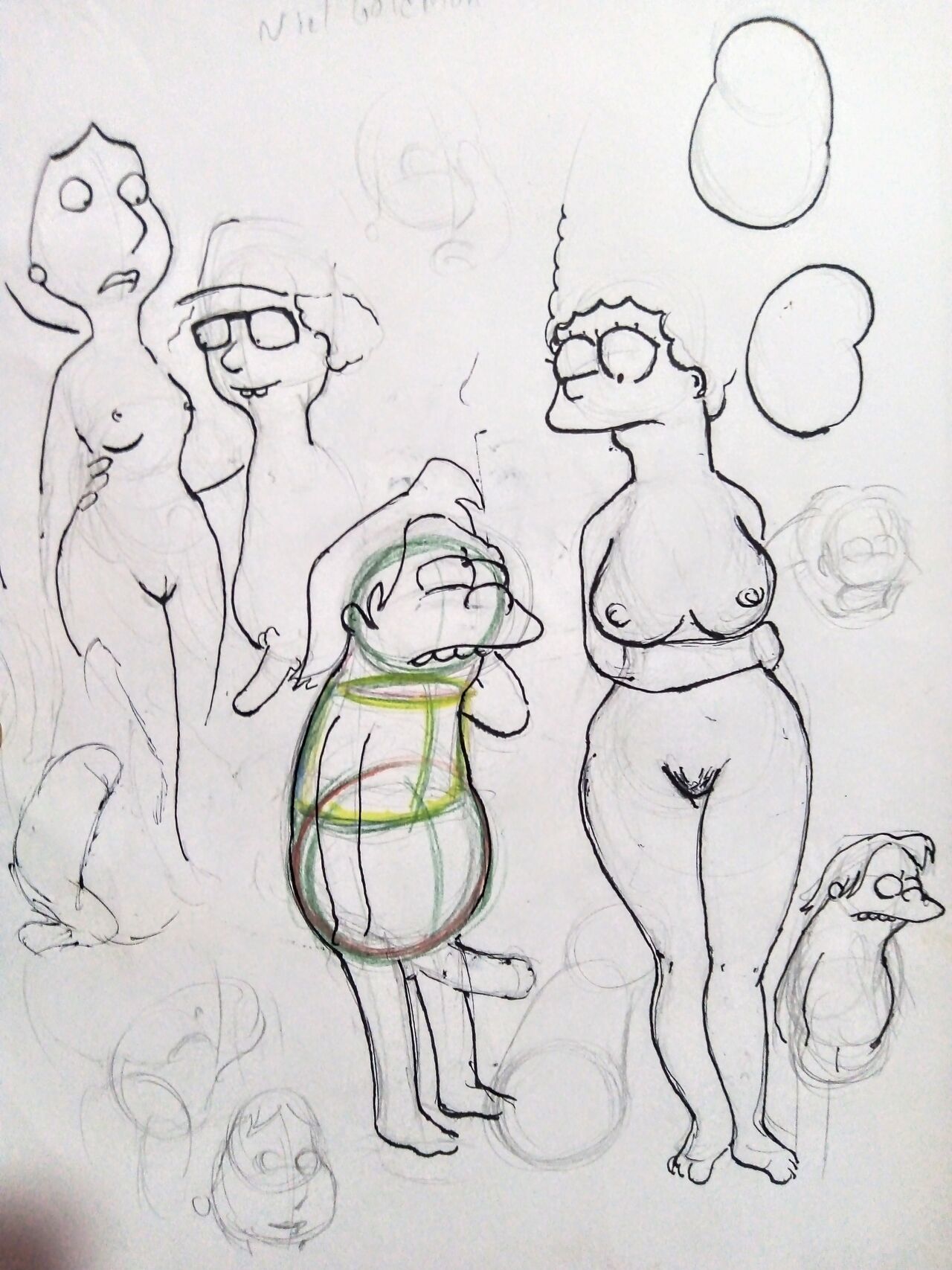 Marge Simpson con Nelson y Bart page 9 full