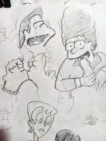 Marge Simpson con Nelson y Bart cover