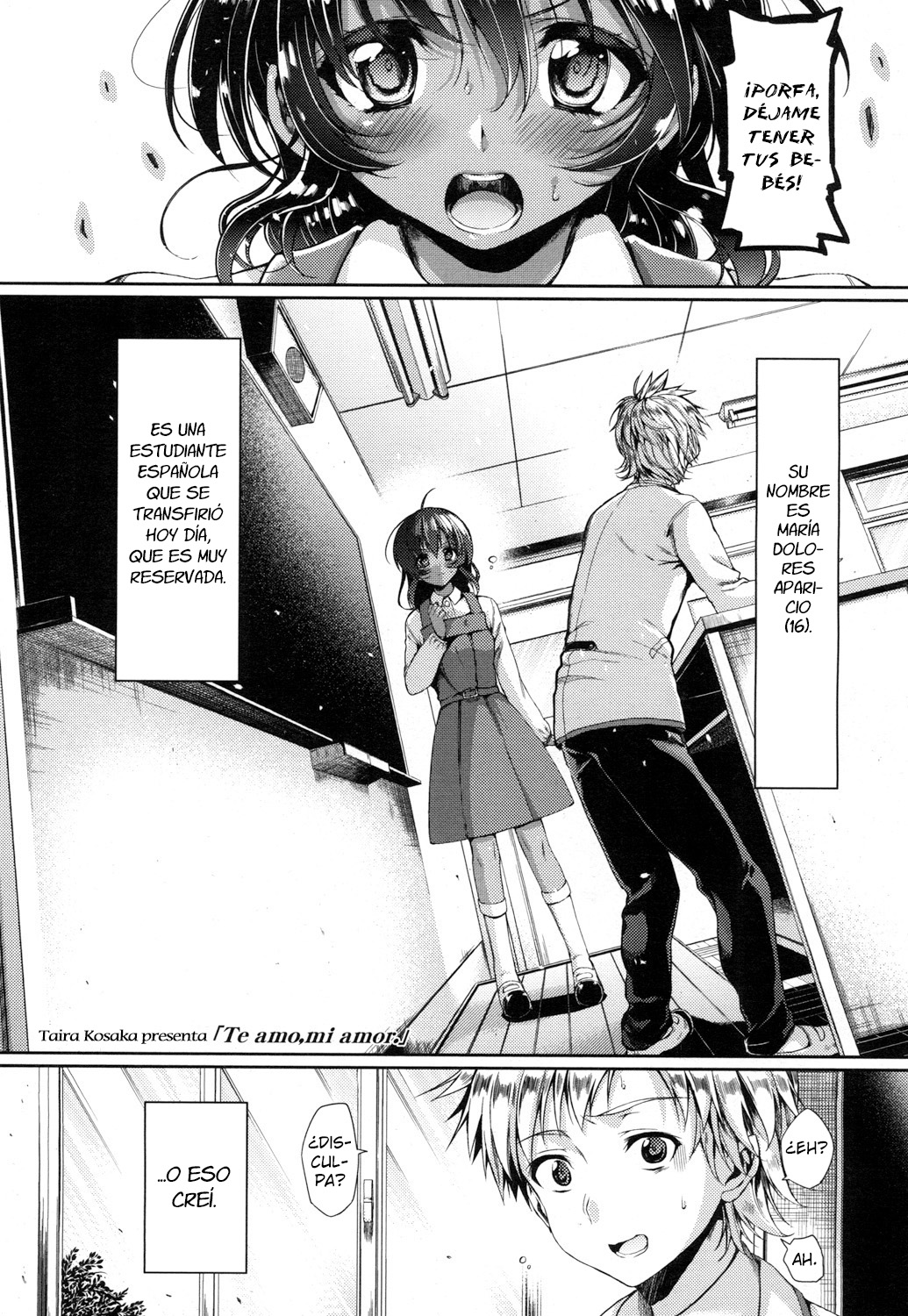 Te amo, mi amor. page 1 full