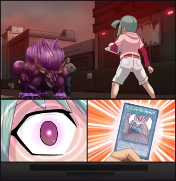 Luna's Naughty Defeat cover