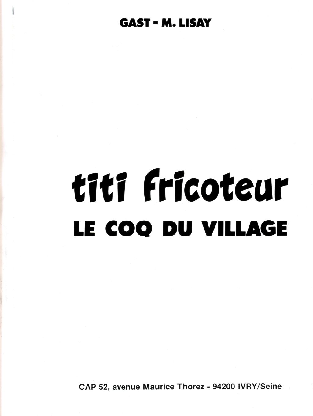 Titi Fricoteur 2: Le Coq du Village page 3 full