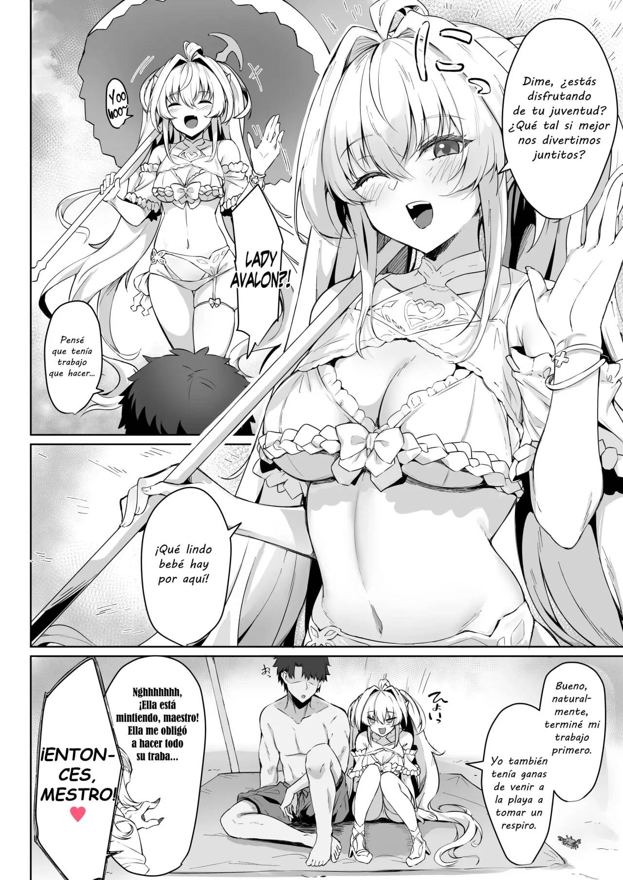 Manatsu no Chaldea Summer Vacation Lady Avalon Hen page 4 full