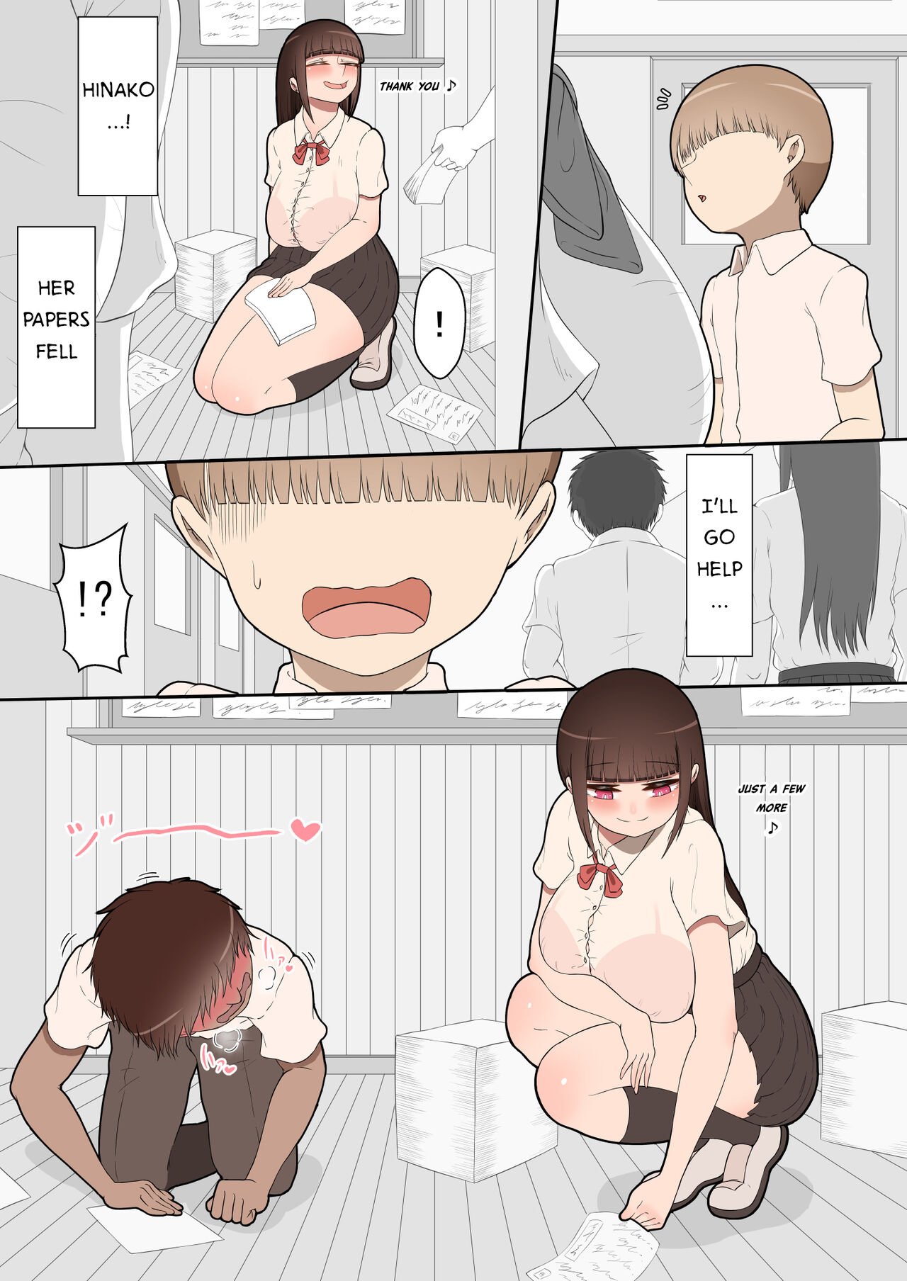 Hinako's Mischief ~School Hallway~ page 2 full