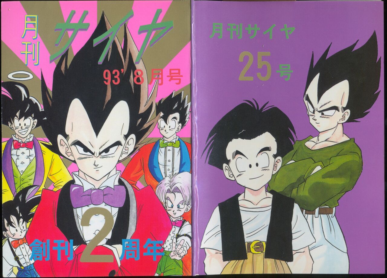 Saiyan Monthly n°25, August 1993, 2nd anniversary page 1 full