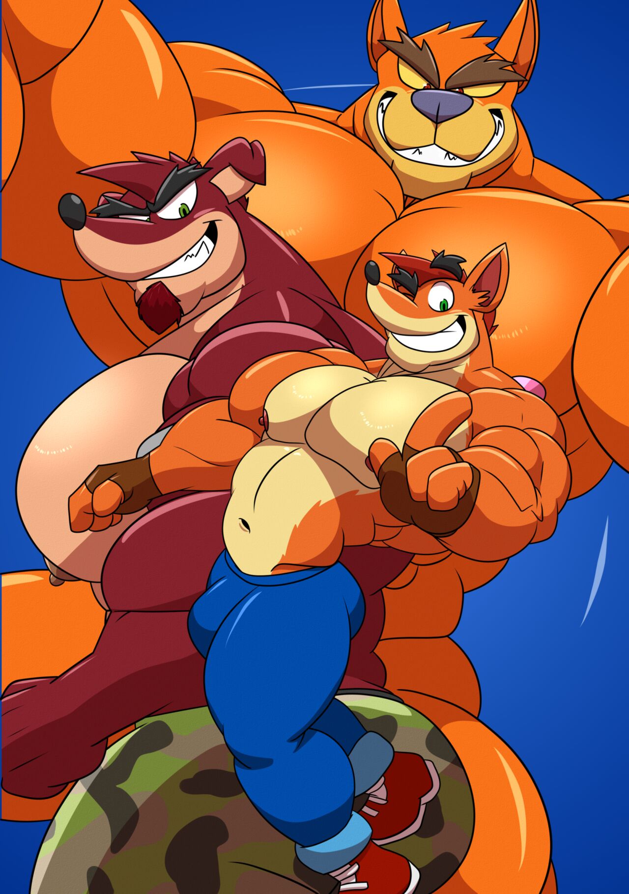 Crash N. Sane Threesome page 2 full