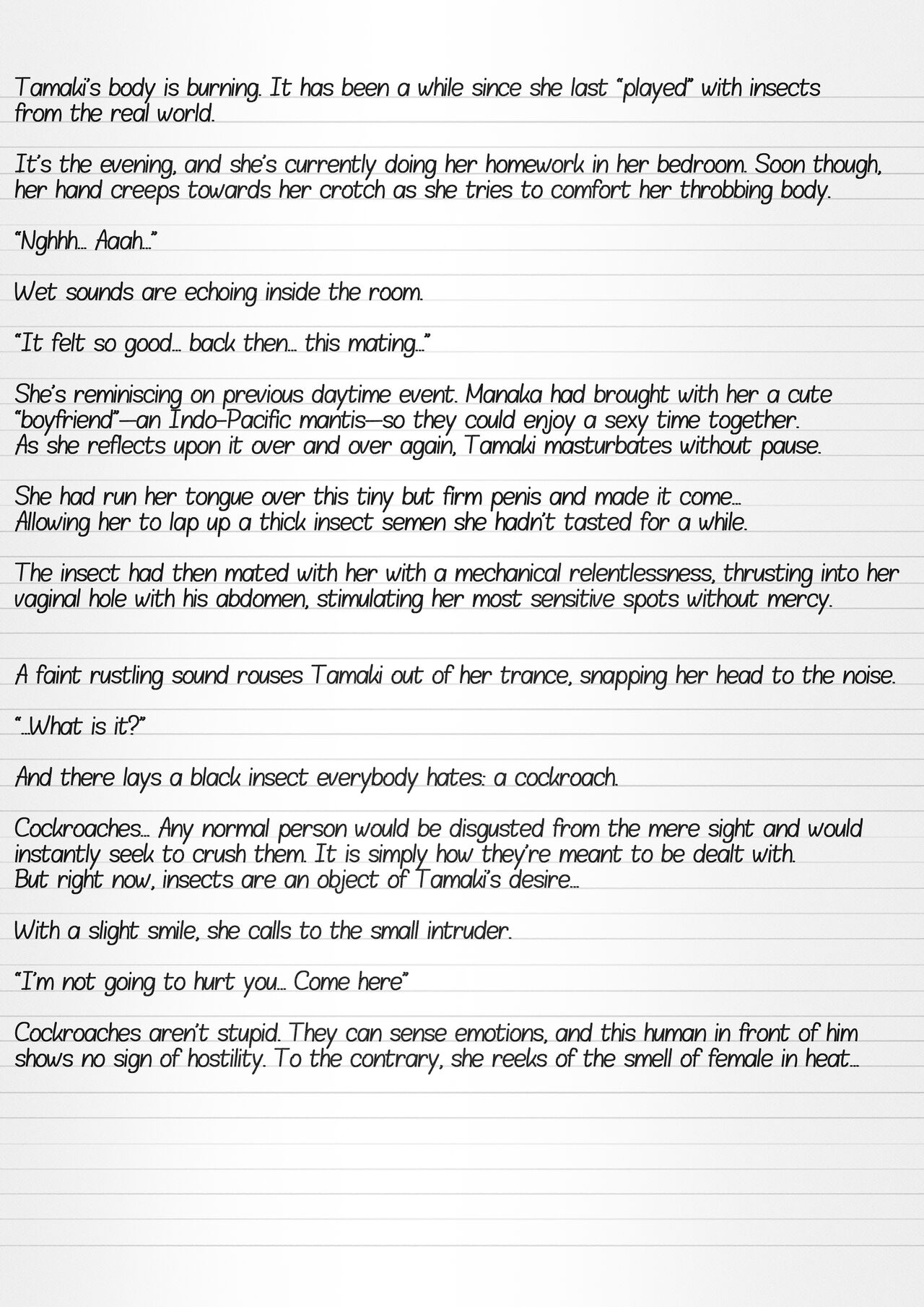 Misuke's Short Stories 13 - 3 Girls and Cockroaches page 2 full