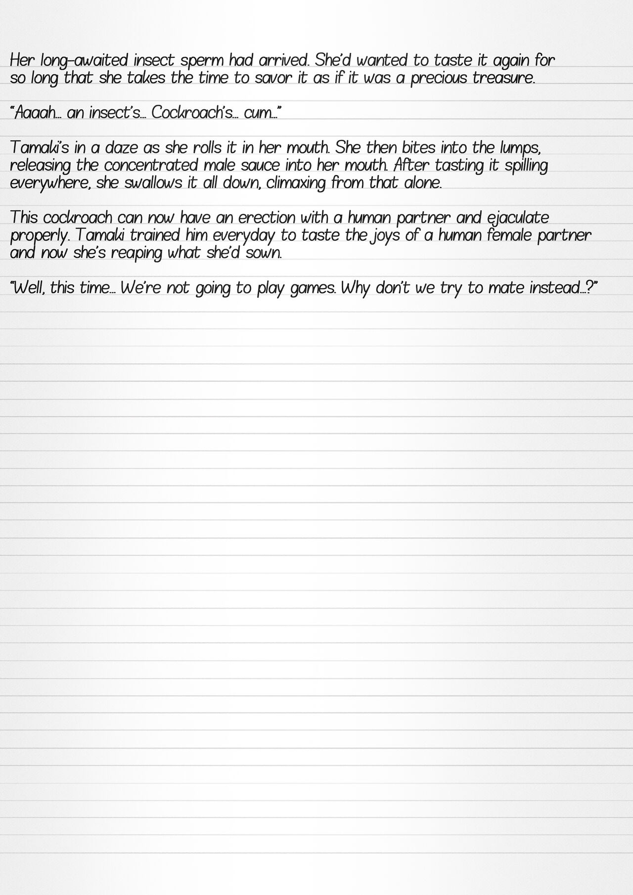 Misuke's Short Stories 13 - 3 Girls and Cockroaches page 7 full