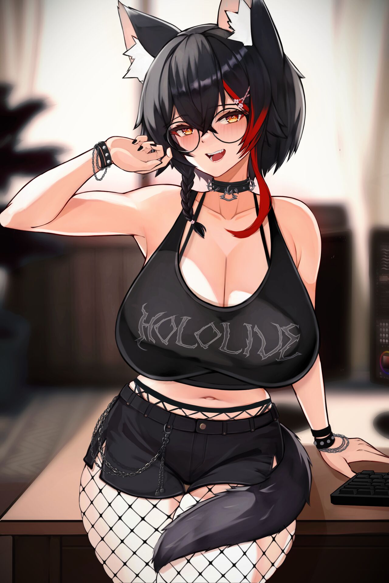 Big breasts in shorts and dark skin page 6 full