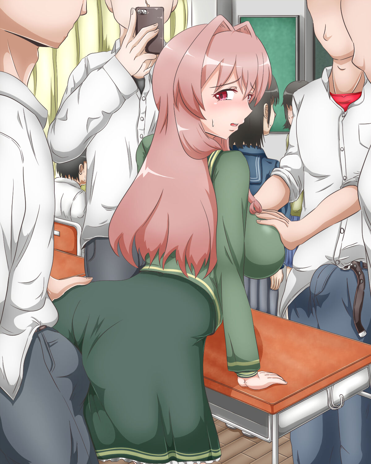 教室で上級生にセクハラされる小海はるか page 7 full