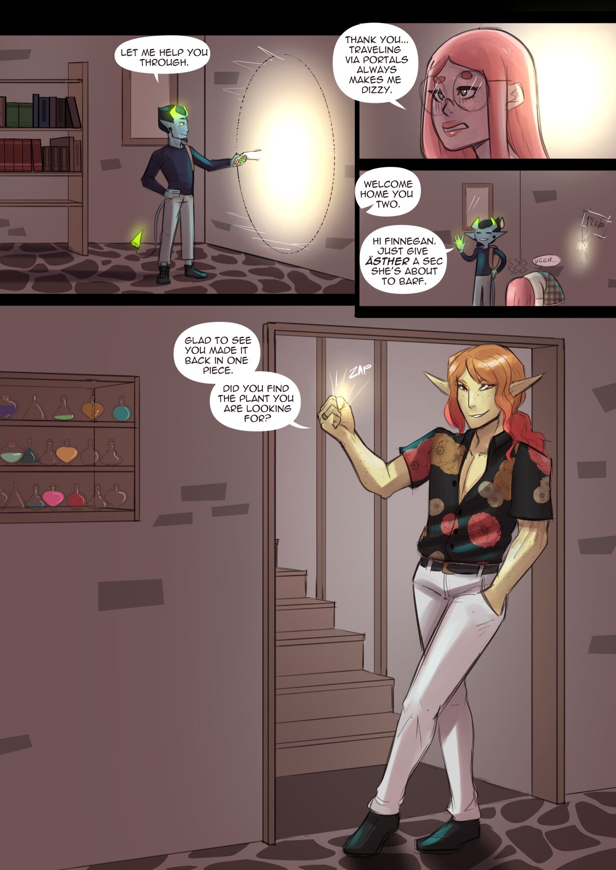 The Spilled Cauldron: Chapter 2: The Store Is Open page 6 full