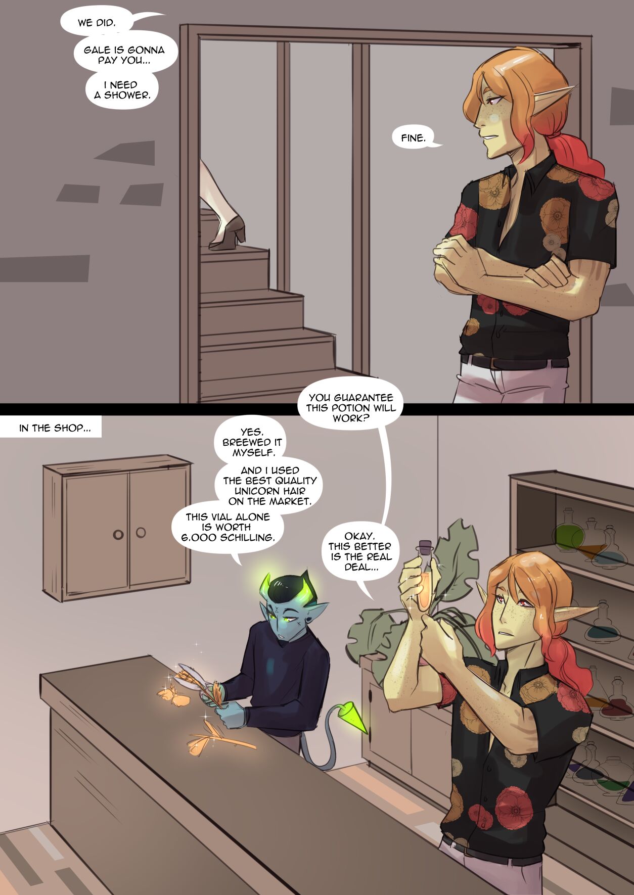 The Spilled Cauldron: Chapter 2: The Store Is Open page 7 full