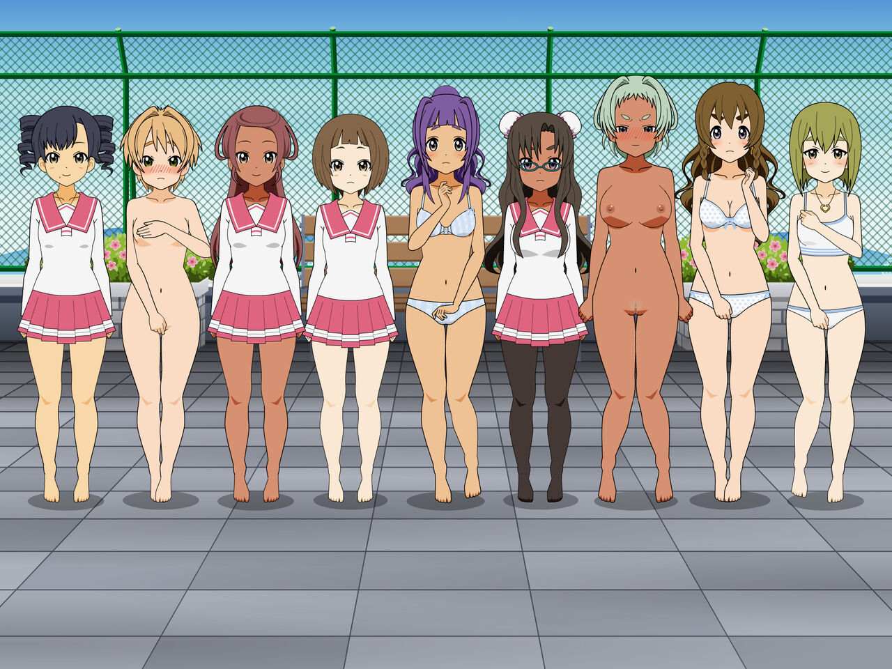 Random Girls Strip Game 1 page 8 full