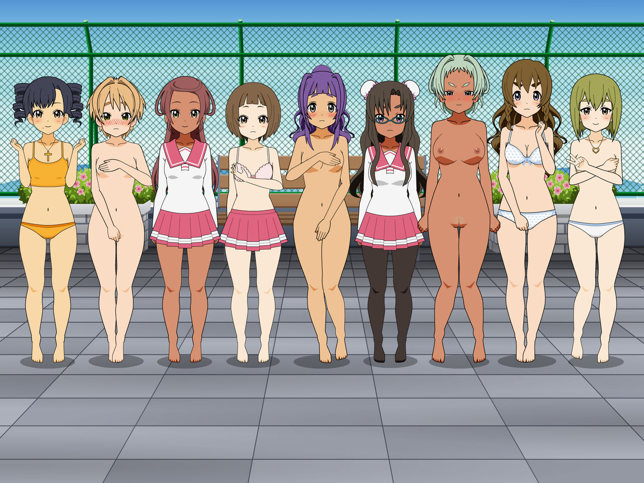 Random Girls Strip Game 1 page 9 full