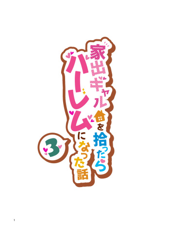 家出ギャルを拾ったらハーレムになった話3 cover