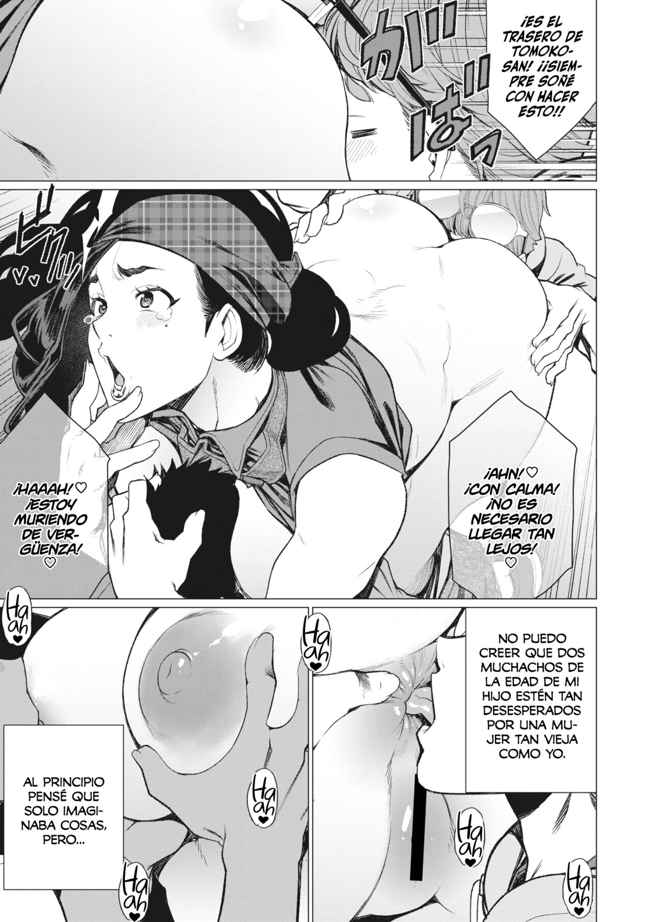 Hitoduma Kissa de juku niku Sando | ~Un Sándwich Especial de Carne Madura  en la Cafetería de la MILF Casada~ page 7 full