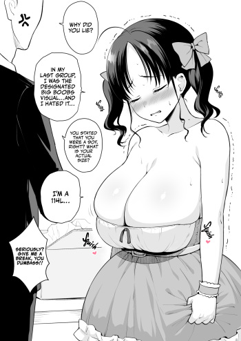 Bust Size no Gyaku Saba Shinkoku ga Barete P-san ni Oshioki Sex o Kimerareru Nagachichi Chika Idol | A Determined, Saggy Breasted Underground Idol Gets Punished with Sex for Underreporting Her Bust Size by P-san cover