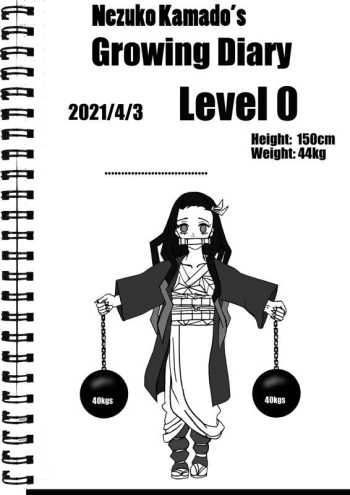 Nezuko Kamado's growing diaries cover