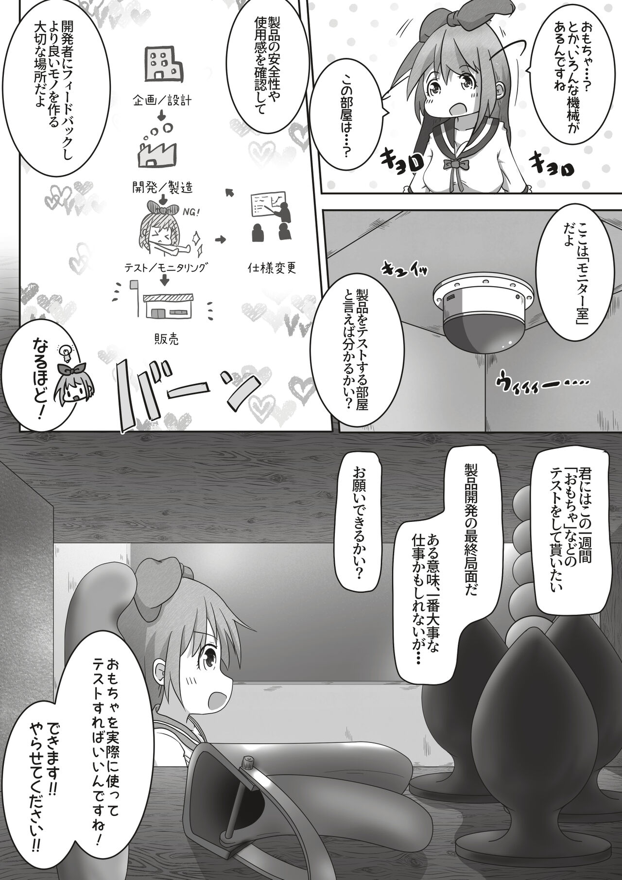 女の子が職場体験で大人の玩具会社に行ったら製品の実験体にされたお話 page 4 full