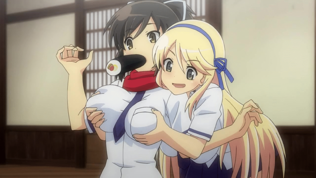 Anime Girls Grabbing Breasts From Behind page 6 full