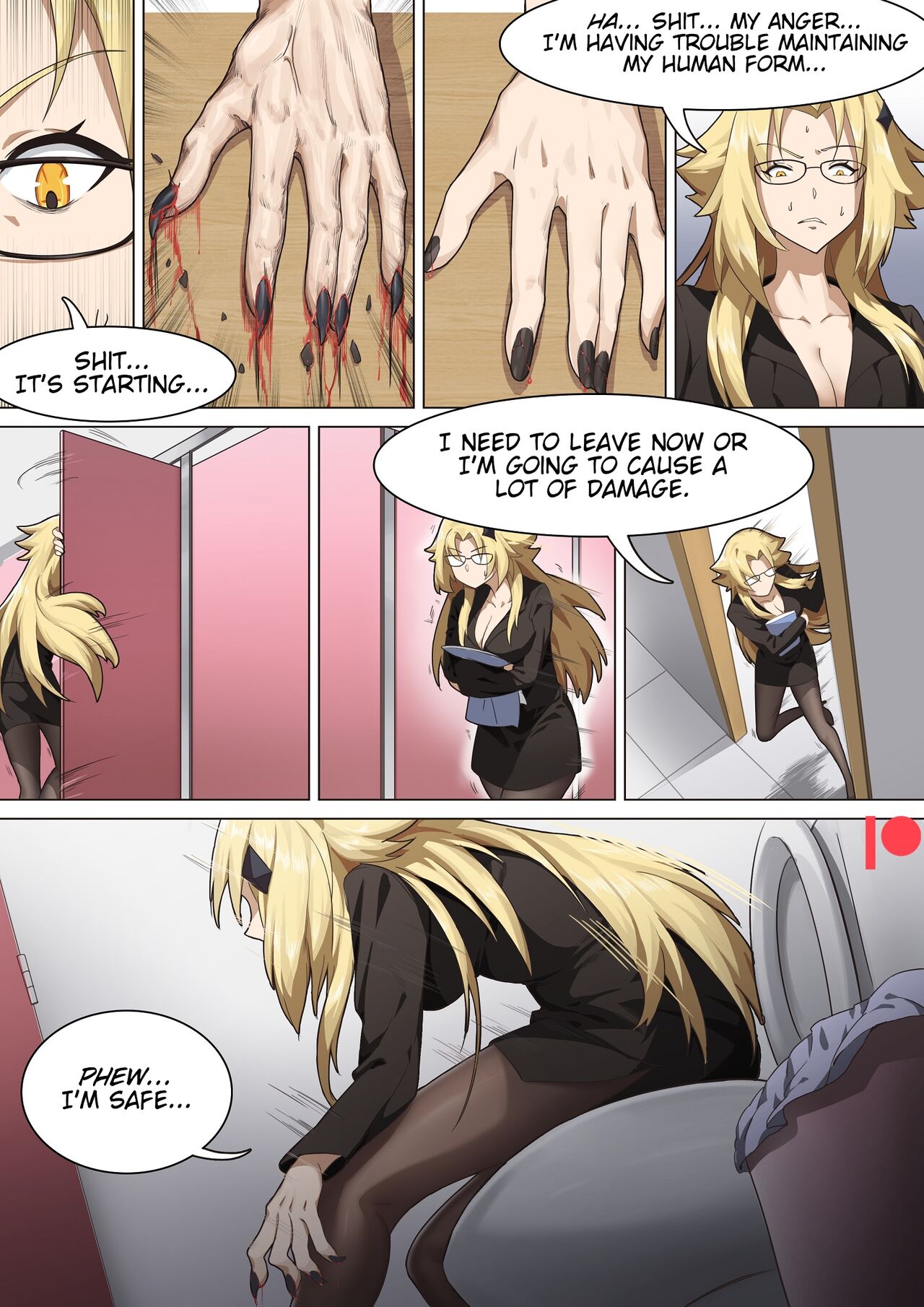 Werewolf Girl Academy I page 6 full