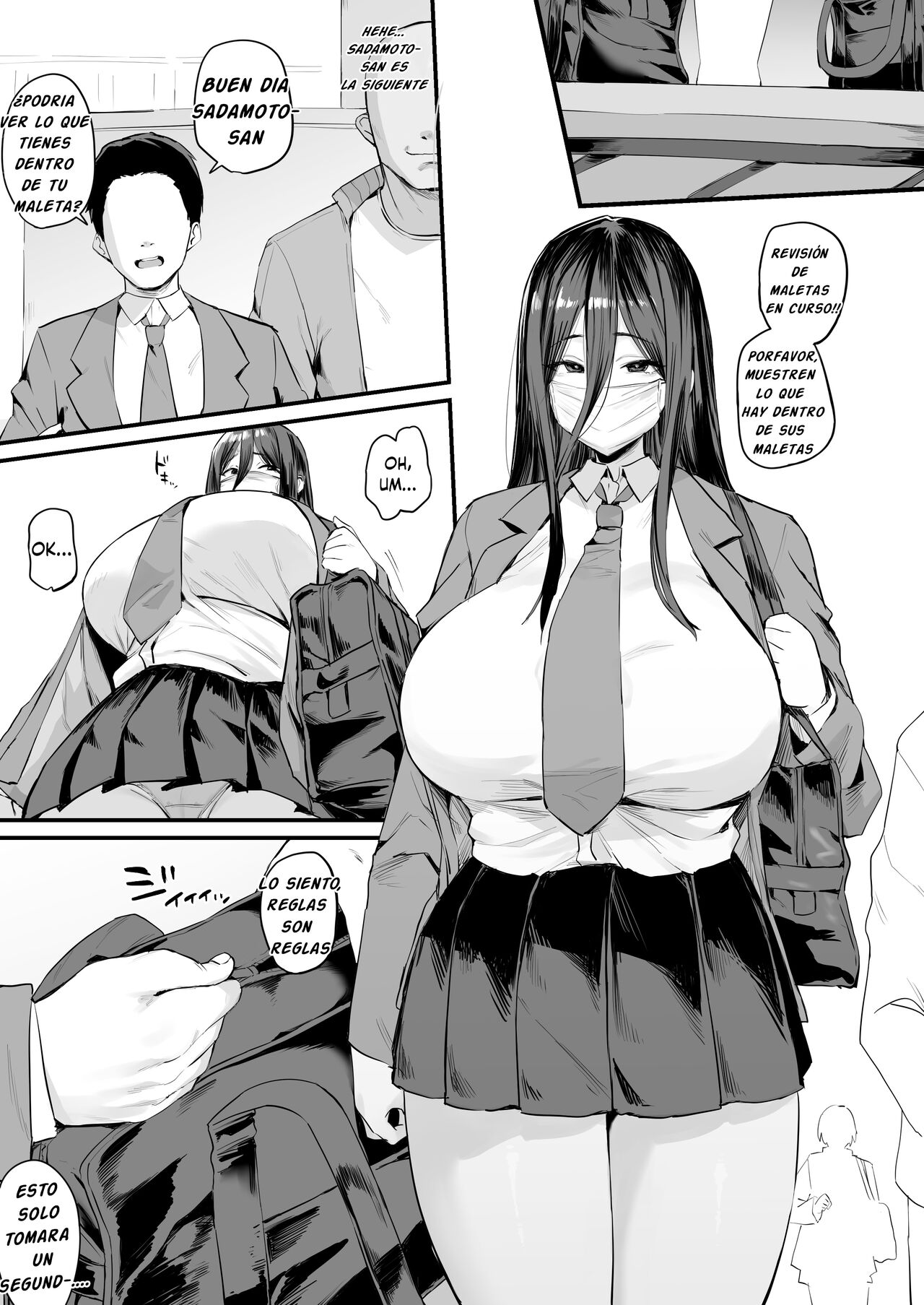 Mochimono Kensa ni Hikkakaru Ko | La chica atrapada durante la inspección page 1 full