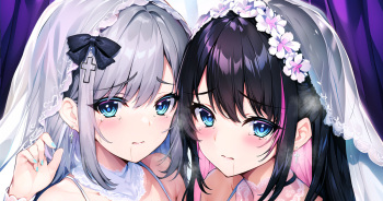VSPO Kaga Sumire &amp; Kaga Nazuna Wedding Bikini cover