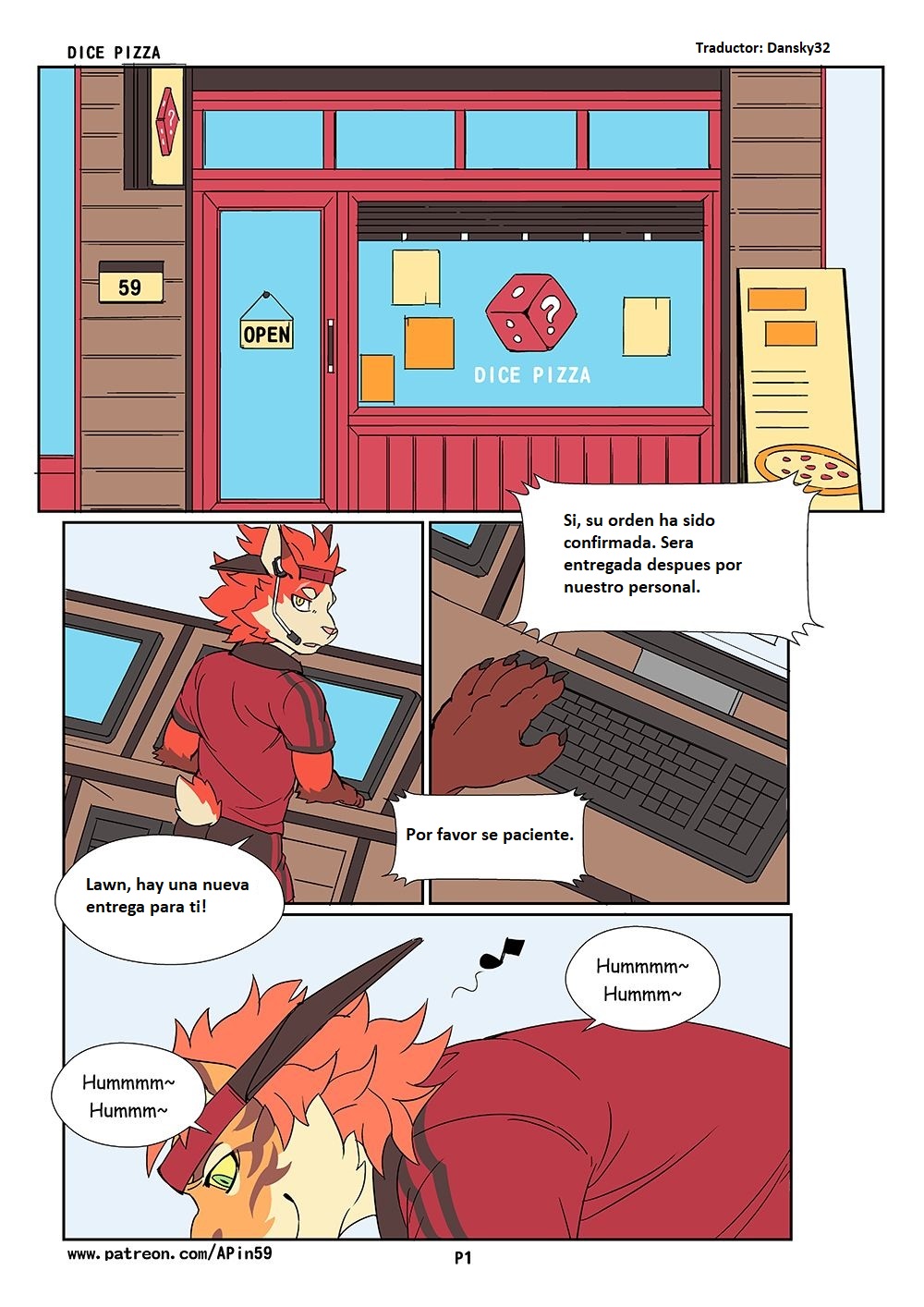 Dice Pizza page 1 full