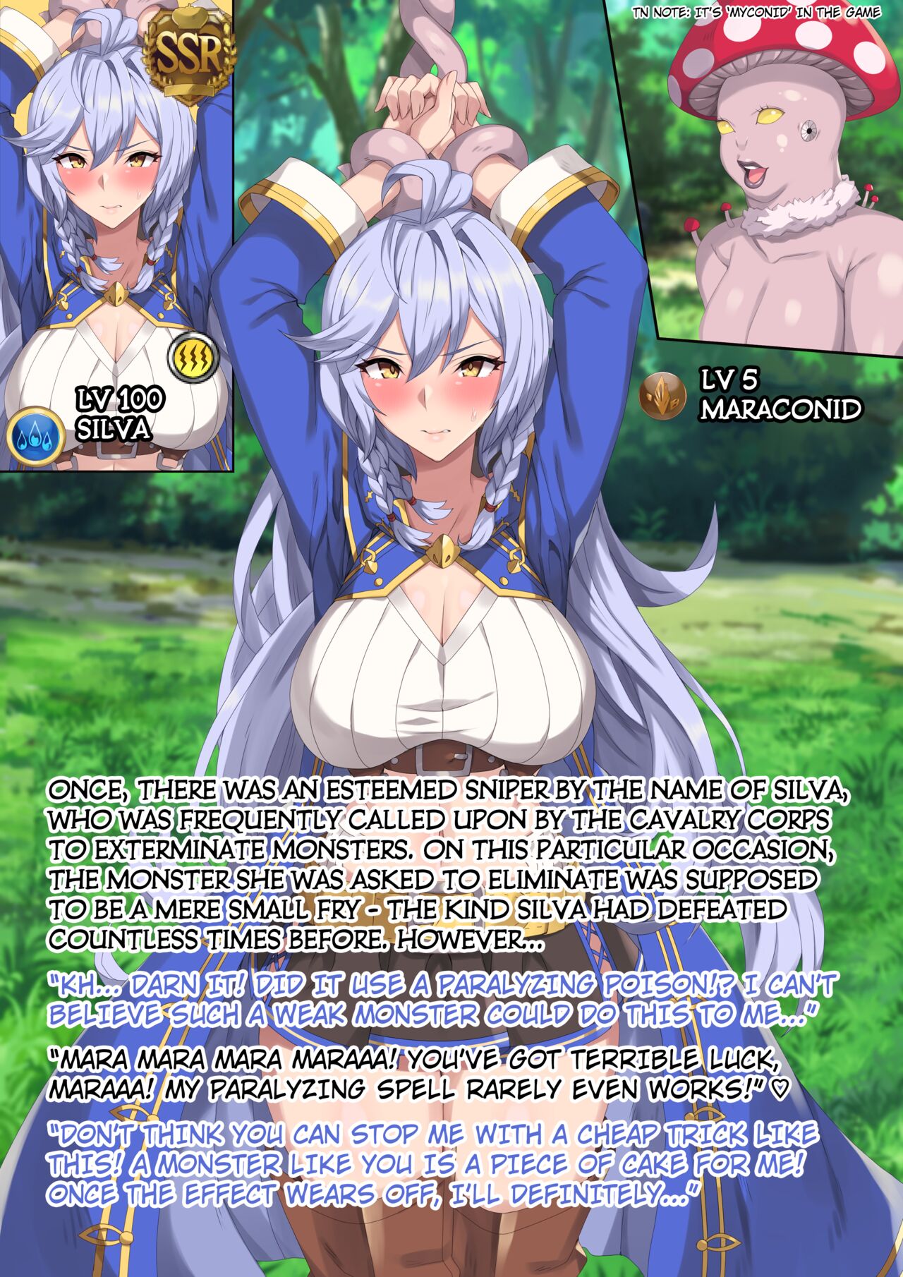 silva transforms into a small-fry mushroom monster. page 3 full