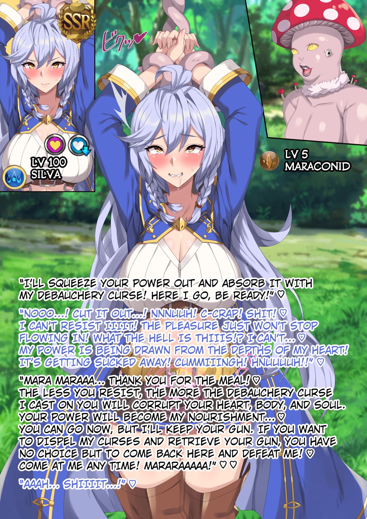 silva transforms into a small-fry mushroom monster. page 7 full