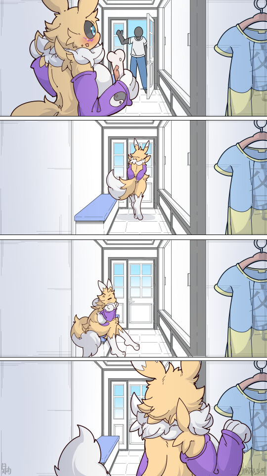Renamon's stay at home🦊 page 4 full