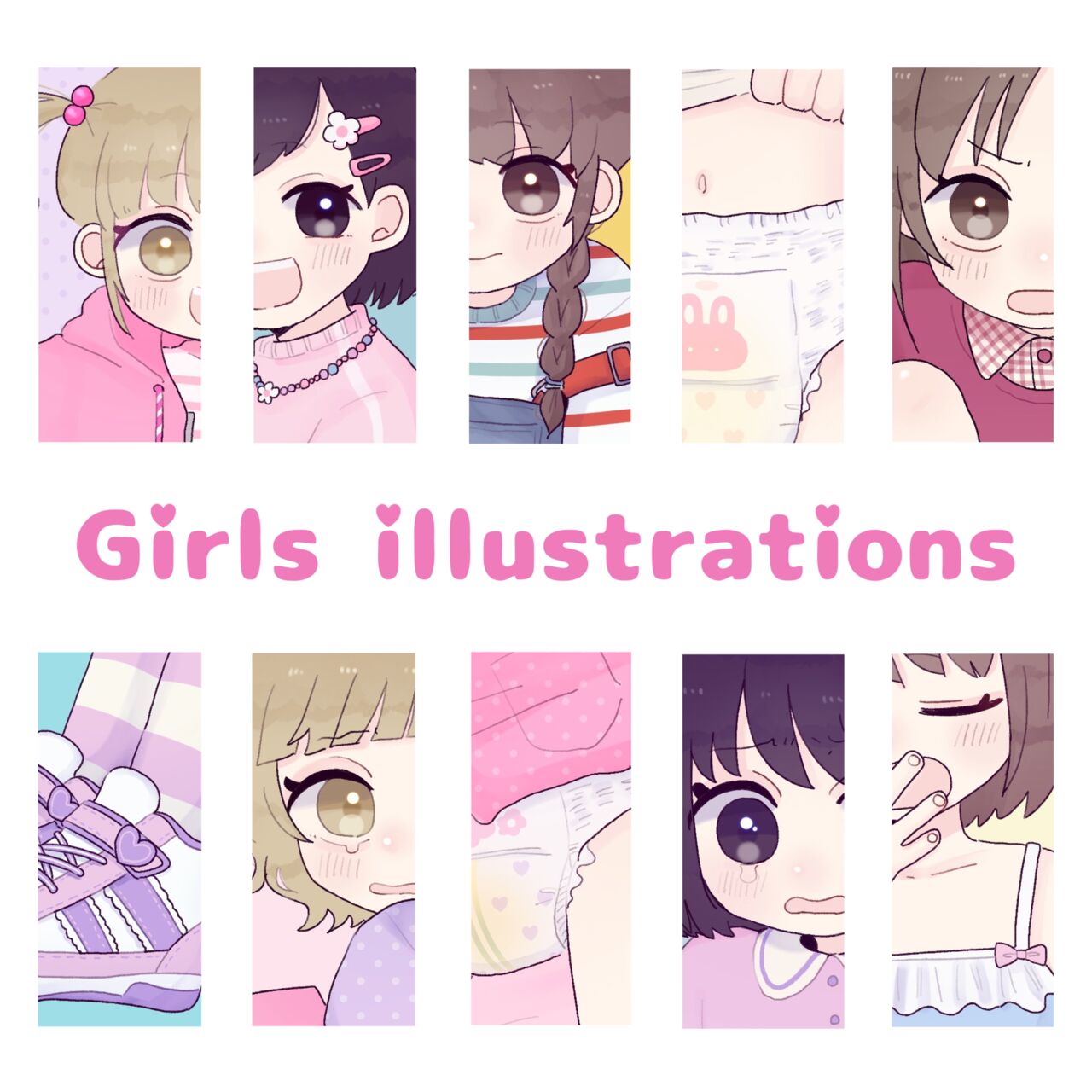 anj0123 Girls illustrations page 1 full