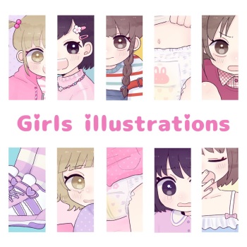 anj0123 Girls illustrations cover