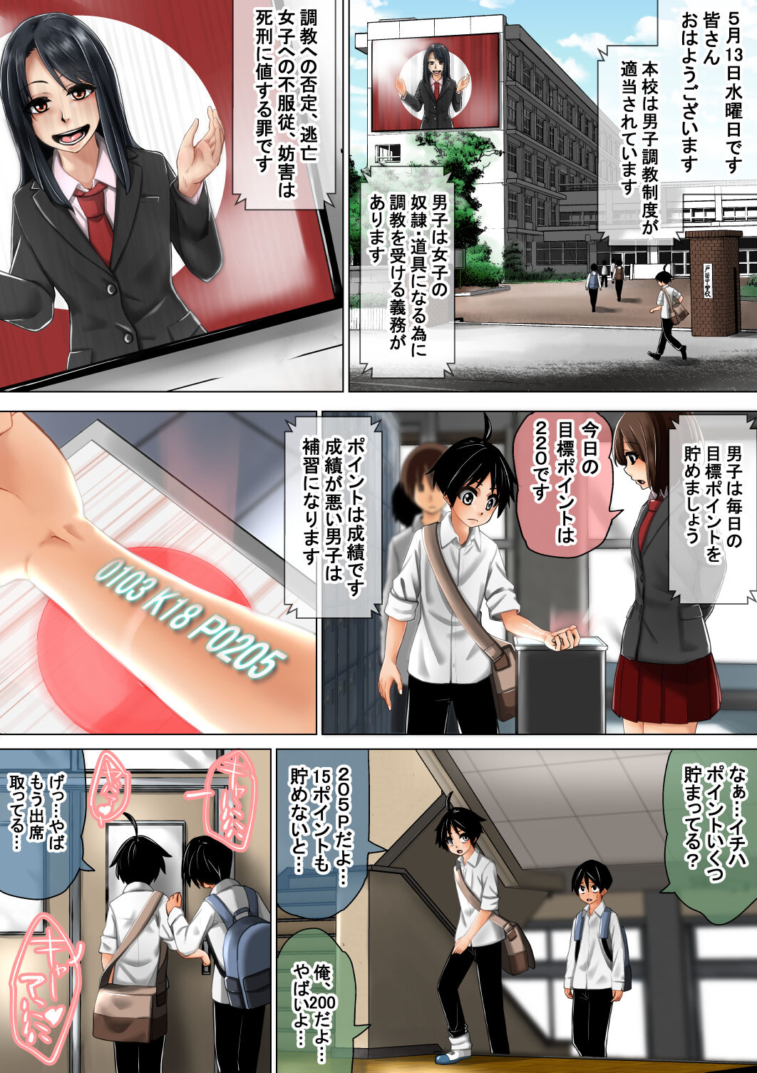 女子が男子を調教する! 男子調教学校 page 2 full