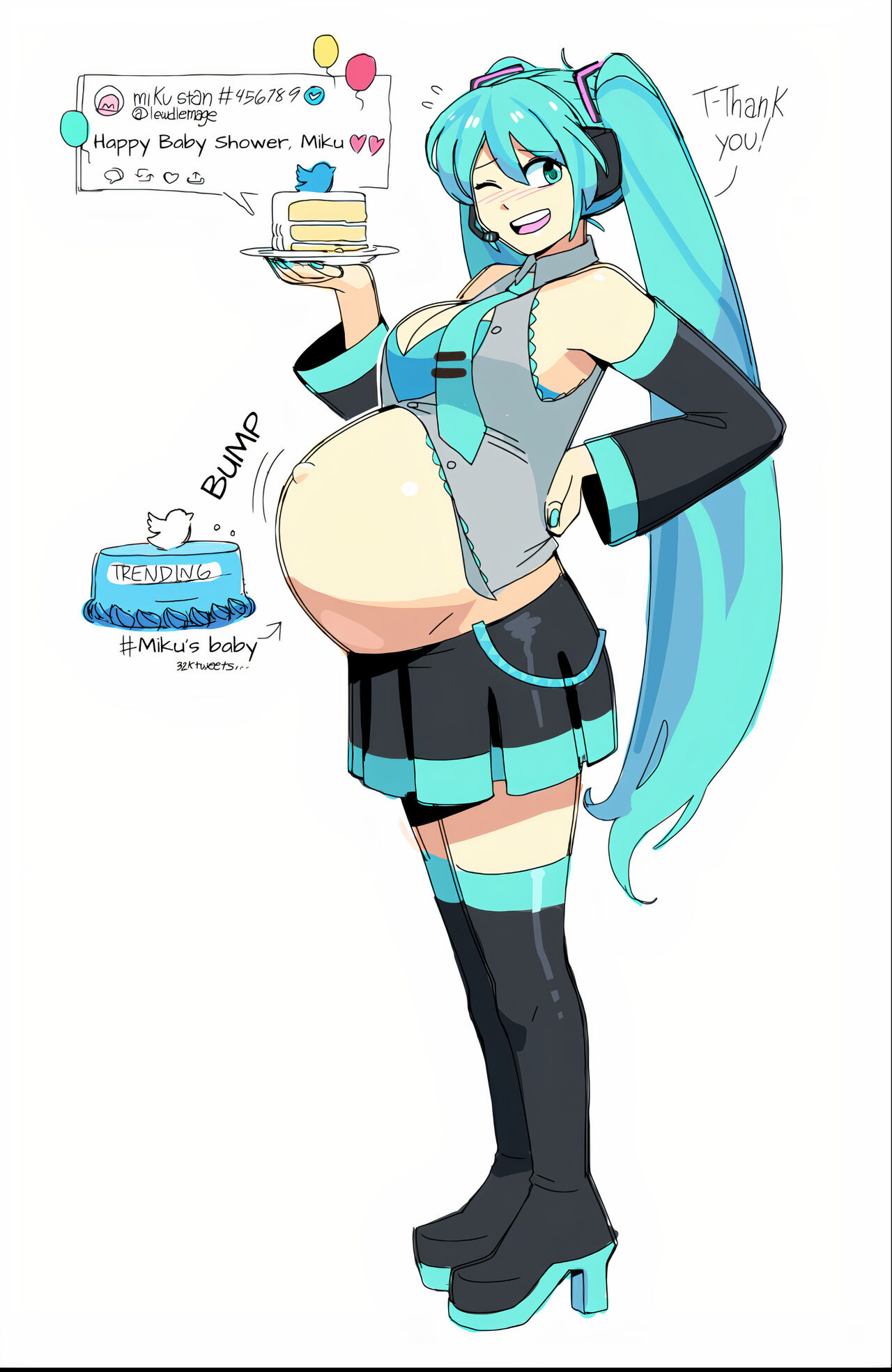 Miku’s Fat Fucking Tats: Everyday I Beg God to Be Reborn as Miku’s Son So I Can Be Raised on Her Rich Creamy Milk page 6 full