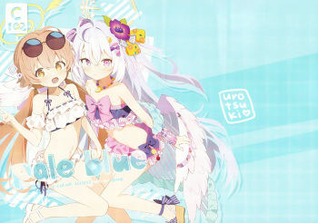 Pale blue cover