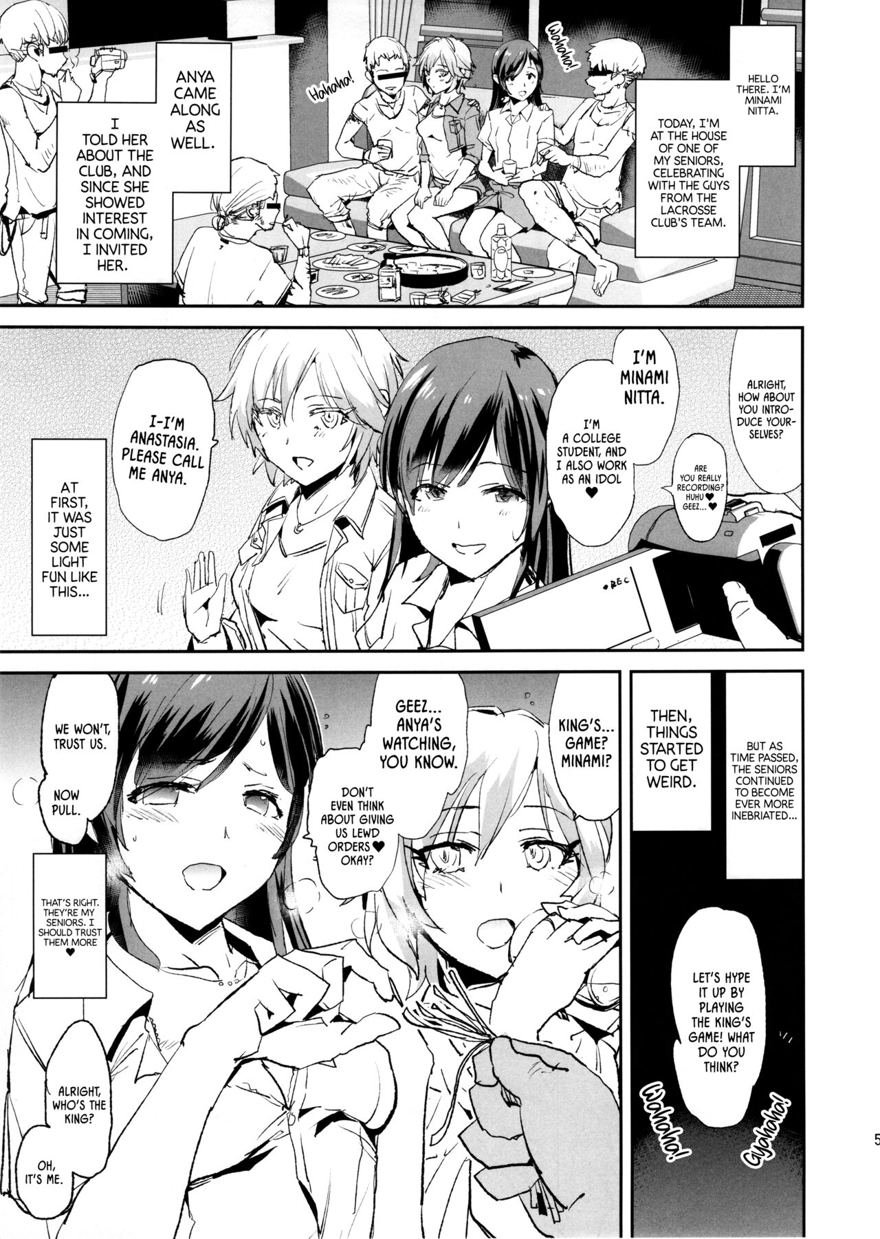 Nitta Minami no Saimin Dosukebe Ousama Game page 4 full