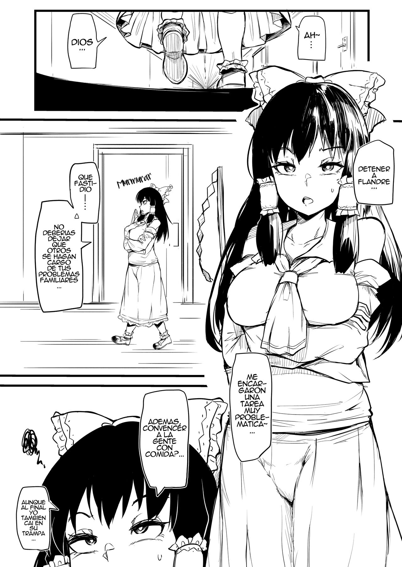 Futanari Furan-chan ga Reimu o Chokyo Suru Manga page 1 full